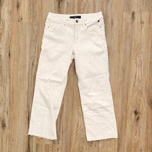 Tommy Hilfiger Wide Leg Crop Jean Pant Women's Size 2 in White